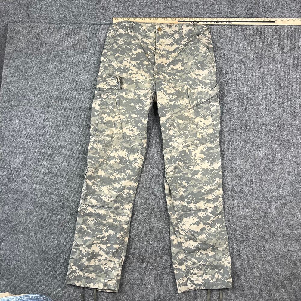 ACU Digital Camo Cargo‎ Pants Mens Medium Long Military Army Tactical Combat